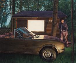 Aris Kalaizis | The Cabin | Oil on canvas | 39 x 47 in | 2006